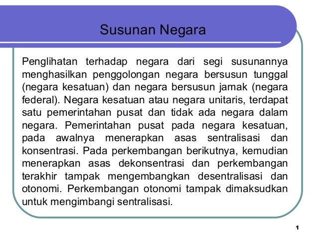 Susunan Negara Susunan Negara