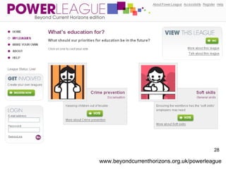 www.beyondcurrenthorizons.org.uk/powerleague 28 