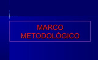 MARCOMARCO
METODOLÓGICOMETODOLÓGICO
 
