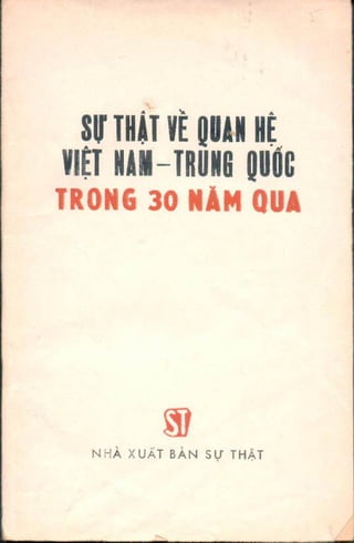 Sự thật về quan hệ Việt Trung 