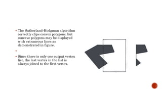 Sutherland hodgman polygon clipping algorithm | PPTX | 3-D Graphics ...