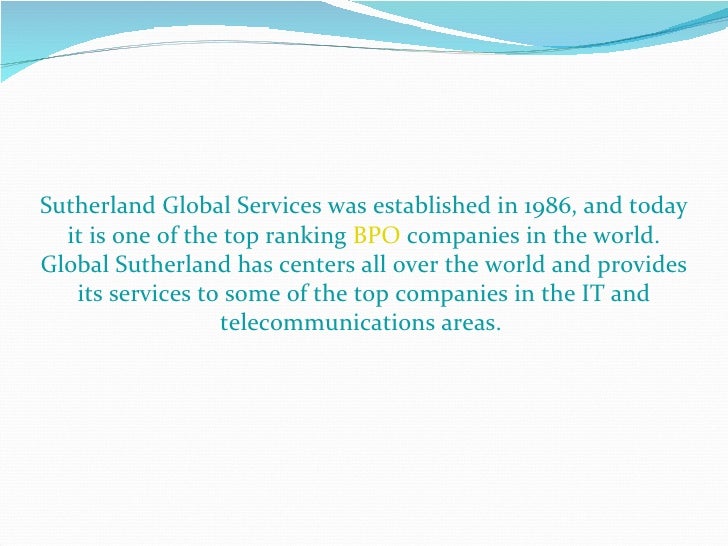 Sutherland global services helped in the growth of windsor, canada