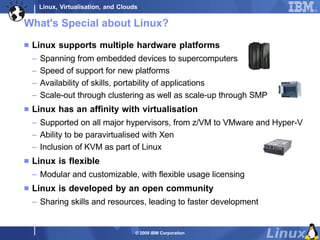 Linux, Virtualisation, and Clouds