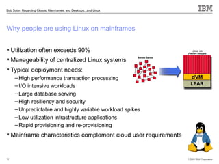Regarding Clouds, Mainframes, and Desktops … and Linux | PPT