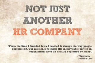 Not Just Another HR Company