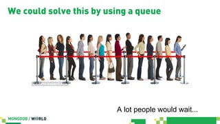 We could solve this by using a queue
A lot people would wait...
 