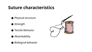 Suture materials , absorbable and non absorbable | PPTX