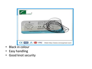 • Black in colour
• Easy handling
• Good knot security
 