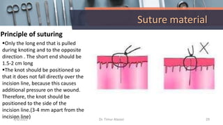 Suture materials and suturing techniques | PPTX