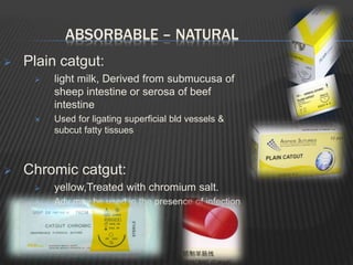 Suture material & suturing technique | PPTX