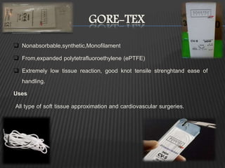 Suture material & suturing technique | PPTX