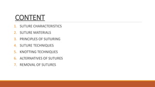 Comprehensive Guide to Suture Materials and Suturing Techniques in ...