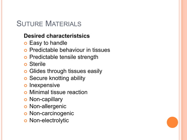 sutures and knots.pptx | First Aid | Injuries