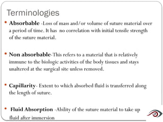 Presentation on Sutures In Ophthalmology | PPTX