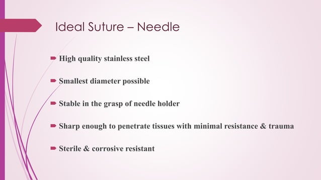 Sutures / Needles & Knots | PPTX