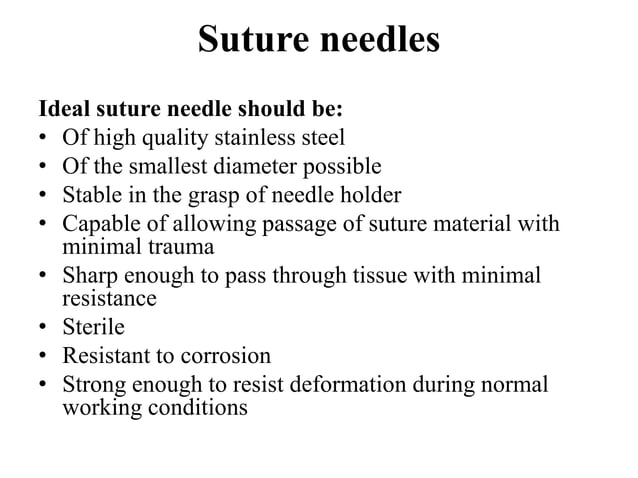 Sutures, sutures materials and suturing patterns | PPTX