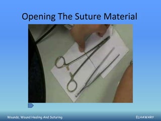 Opening The Suture Material




Wounds, Wound Healing And Suturing   ELHAWARY
 