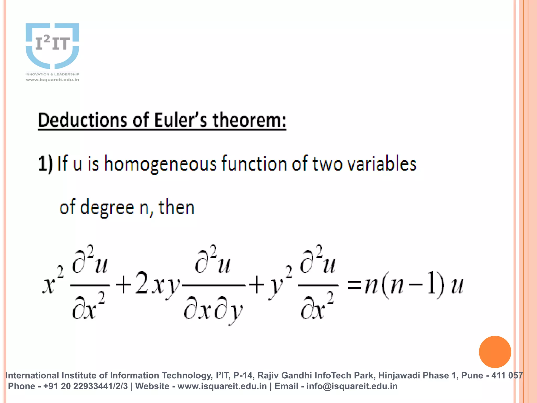 International Institute of Information Technology, I²IT, P-14, Rajiv Gandhi InfoTech Park, Hinjawadi Phase 1, Pune - 411 057
Phone - +91 20 22933441/2/3 | Website - www.isquareit.edu.in | Email - info@isquareit.edu.in
 