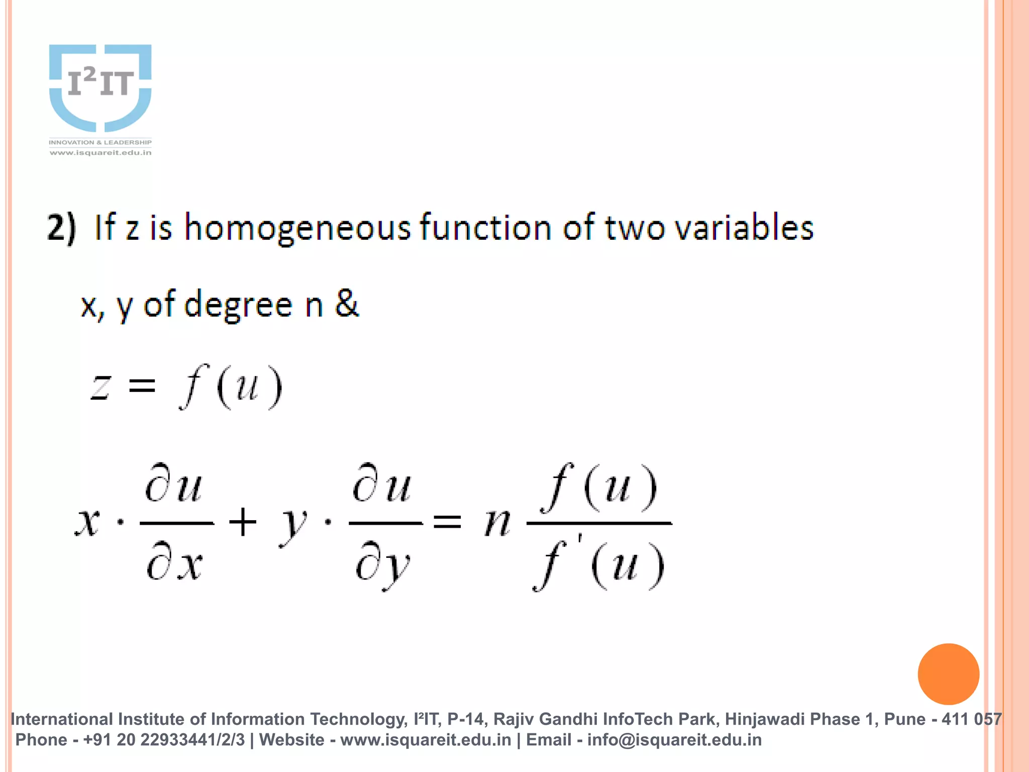 International Institute of Information Technology, I²IT, P-14, Rajiv Gandhi InfoTech Park, Hinjawadi Phase 1, Pune - 411 057
Phone - +91 20 22933441/2/3 | Website - www.isquareit.edu.in | Email - info@isquareit.edu.in
 