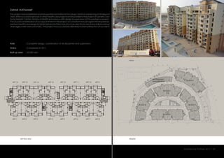 Zahrat Al Khareef
This project was established and inaugurated as National Oncology Centre in preserving of all relevant
data.After successful services in other healthcare projectsandinparalleltotheprojectofGeneticCen-
tre & Diabetic Centre, Ministry of Health entrusted us with design & supervision of this prestigious project .
Thecrucialconsiderationofourappointmentinthisprojectasconsultantwasyetagaintherequiredex-
pertiseinhealthcaredesignforalldisciplines(architecture,structure,electrical,mechanical&plumbing/
drainage)underoneroofofGEC.Theprojectwassuccessfullydeliveredtobestsatisfactionofourclient.
:
:
:
Role
Status
Built up area 22,000 sqm
Completed in 2011.
Complete design, coordination of all disciplines and supervision.
siteplan
views
first floor plan
Architecture Portfolio 2017 I 29
4000
1765 2240
10002859
APT 1
APT 16
APT 2
APT 15
APT 3
APT 14
APT 4
APT 13
APT 5
APT 12
APT 6
APT 11
APT 7
APT 10
APT 8
PU
MP
RO
OM
REFUSE
CO
LLECTIO
N
CENTRE
LOB
BY
EL
EC
. SW
IT
CH
RO
OM
/
MD
F
RO
OM
SE
CU
RITY
QU
AR
TE
RS
SECURITY
QUARTERS
SEC
URITYQUA
RTE
RS
6.0M
W
ID
E
DRIV
EW
AY
6.0M WIDE DRIVEWAY
6.0
M
W
ID
E
DRIV
EW
AY
6.0
M
W
ID
E
DRIV
EW
AY
3.5M WIDE DRIVEWAY
6.0MWIDEDRIVEWAY
6.0M
W
ID
E
DRIV
EW
AY
6.0M WIDE DRIVEWAY
6.0MWIDEDRIVEWAY
6.0
M
W
ID
E
D
R
IV
EW
AY
6.0MWIDEDRIVEWAY
6.0MWIDEDRIVEWAY
6.0MWIDEDRIVEWAY
6.0MWIDEDRIVEWAY
6.0
M
W
ID
E
DRIV
EW
AY
6.0
M
W
ID
E
DRIV
EW
AY6.0
M
W
ID
E
DRIV
EW
AY
6.0
M
W
ID
E
DRIV
EW
AY
6.0M WIDE DRIVEWAY
6.0M WIDE DRIVEWAY
6.0M
W
ID
E
DRIV
EW
AY
6.0M
W
ID
E
DRIV
EW
AY
6.0M WIDE DRIVEWAY
6.0M WIDE DRIVEWAY
166
490
6.0M
WIDE DR
IVEW
AY 6.0M
WIDE DR
IVEW
AY
SE
CU
RITY
QU
AR
TE
RS
4.0M
WIDE DR
IVEW
AY
4.0M
WIDE DR
IVEW
AY
OUT
IN
OUT
IN
OUTIN
125
30
UP
UP
RE
TA
IL
RETA
IL
RE
TA
IL
RE
TAIL
RETAIL
RETAIL
COR
RID
OR
1500
MM
WID
E
CORRID
OR
1500MM
WIDE
CORRIDOR
1500MMWIDE
2000MMWIDEWALKWAY
2000MM
WIDE
WALKW
AY
2000
MM
WID
EWAL
KWA
Y
TO
ILE
T
OPEN
YARD
OPE
N
YAR
D
OPE
N
YAR
D
HR
HR
TEL.
METE
R
ELECT.
METER
RETAIL
RETAILRETAILRETAIL
PUMP ROOM
PUMP ROOM
PU
MP RO
OM
PUM
P
RO
O
M
TEL.
ROOM
SU
B-
ST
AT
IO
N-
1
SUB-STATIO
N-2
TE
L.
RO
OM
TE
L.
RO
OM
TEL.
ROOM
GE
N.
RO
OM
LV
RO
OM
TR
AN
SF
OR
ME
R
RO
OM
HV
RO
OM
GEN
.ROOM
LV
ROOM
TR
AN
SF
ORMER
ROOM
HV ROOM
L.V
ROOM
L.V
RO
OM
L.V
RO
OM
L.V
ROOM
L.V
ROOM
APT 9
BLOCK A
BLOCK B
BLOCK C
BLOCK D
BLOCK E
RECREATION/
GYM BUILDING
 