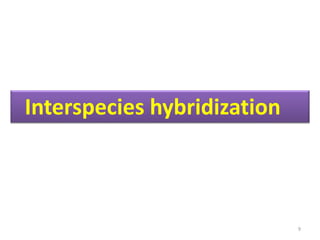 Interspecies hybridization
9
 