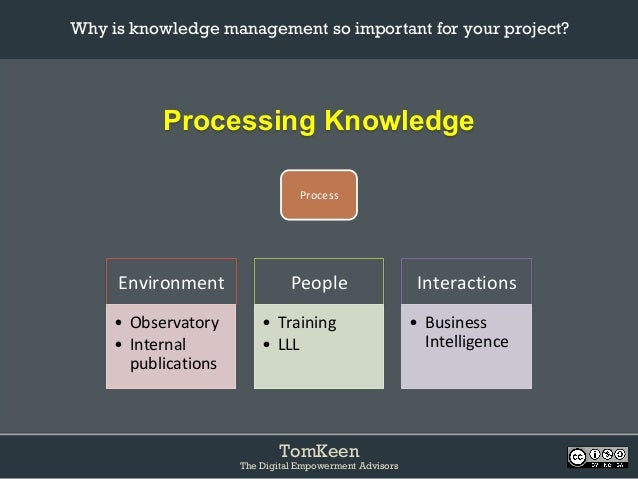 Why is knowledge management so important for your project?