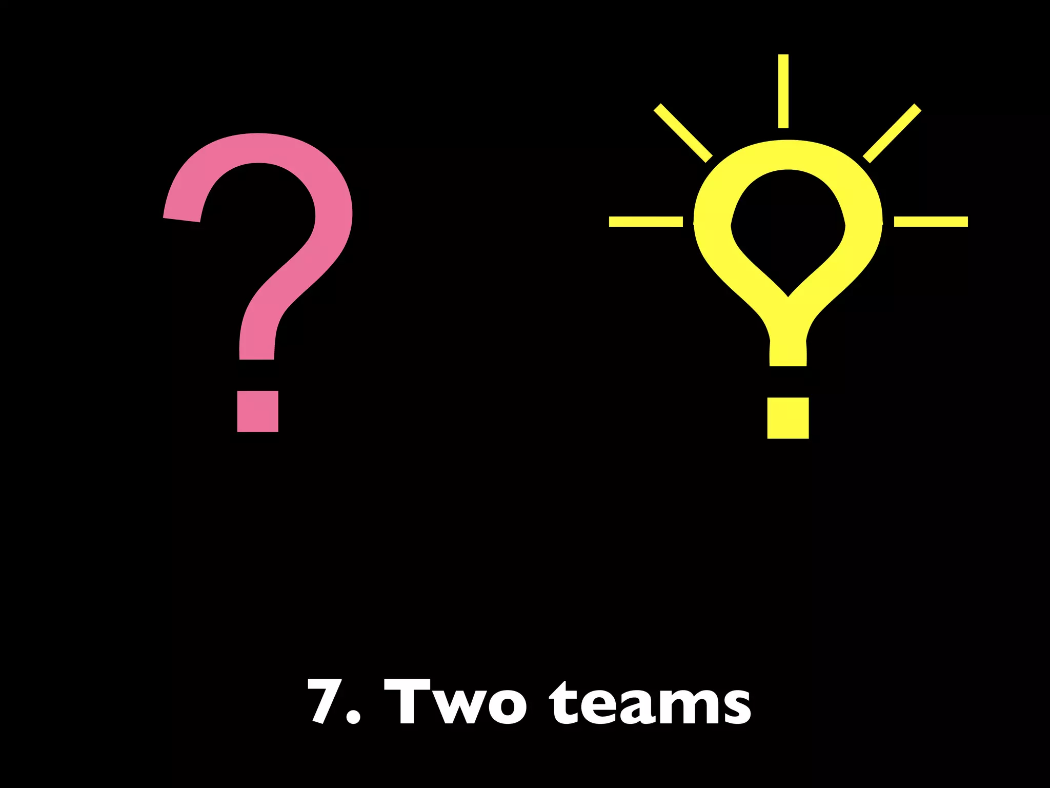 Remember
you are Not
the use case
 