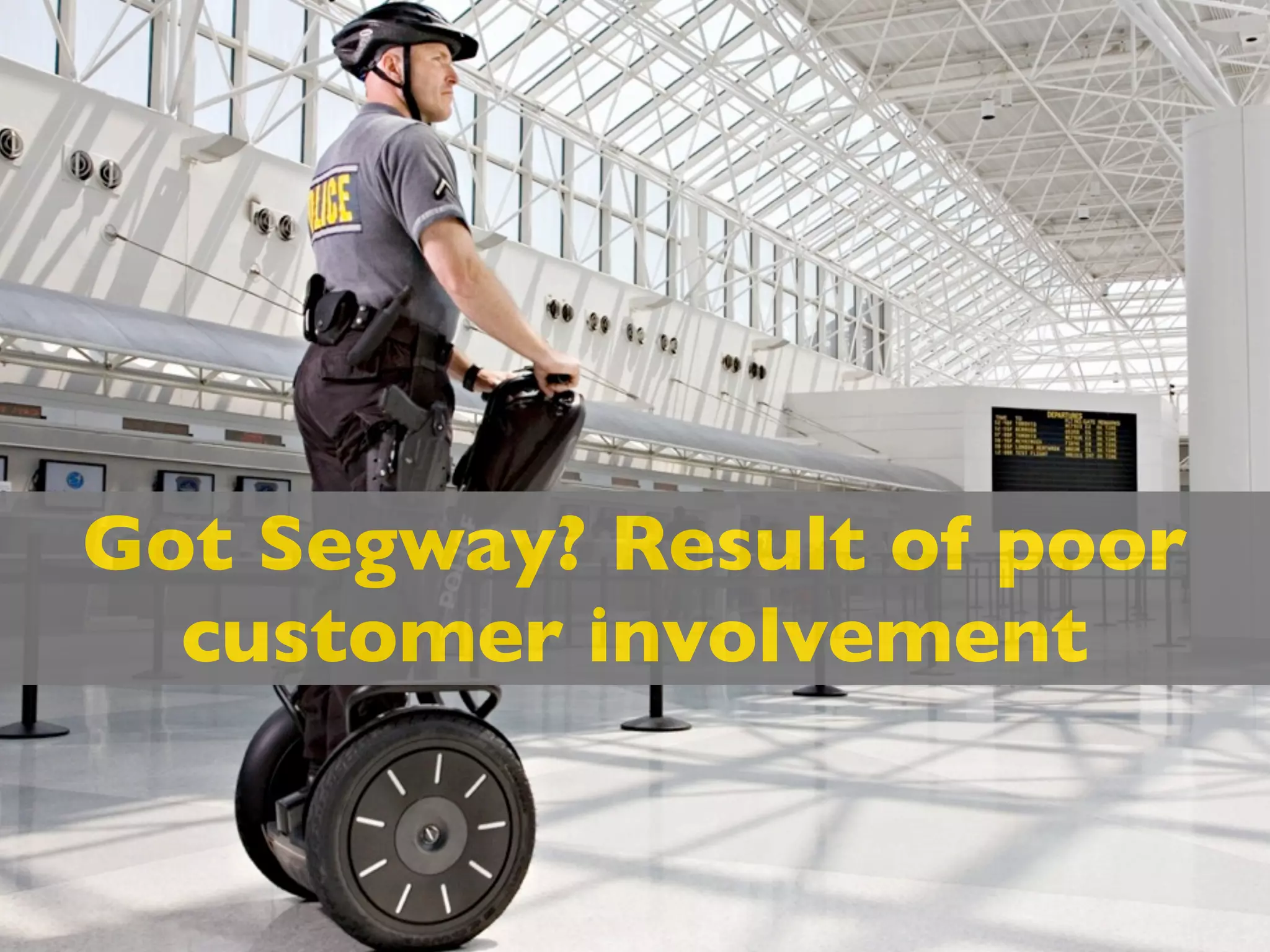 IDEAS




    LEARN             BUILD
             Lean
            Startup
             Cycle
     DATA              CODE


            MEASURE




Poor customer involvement
  before and after Build
 