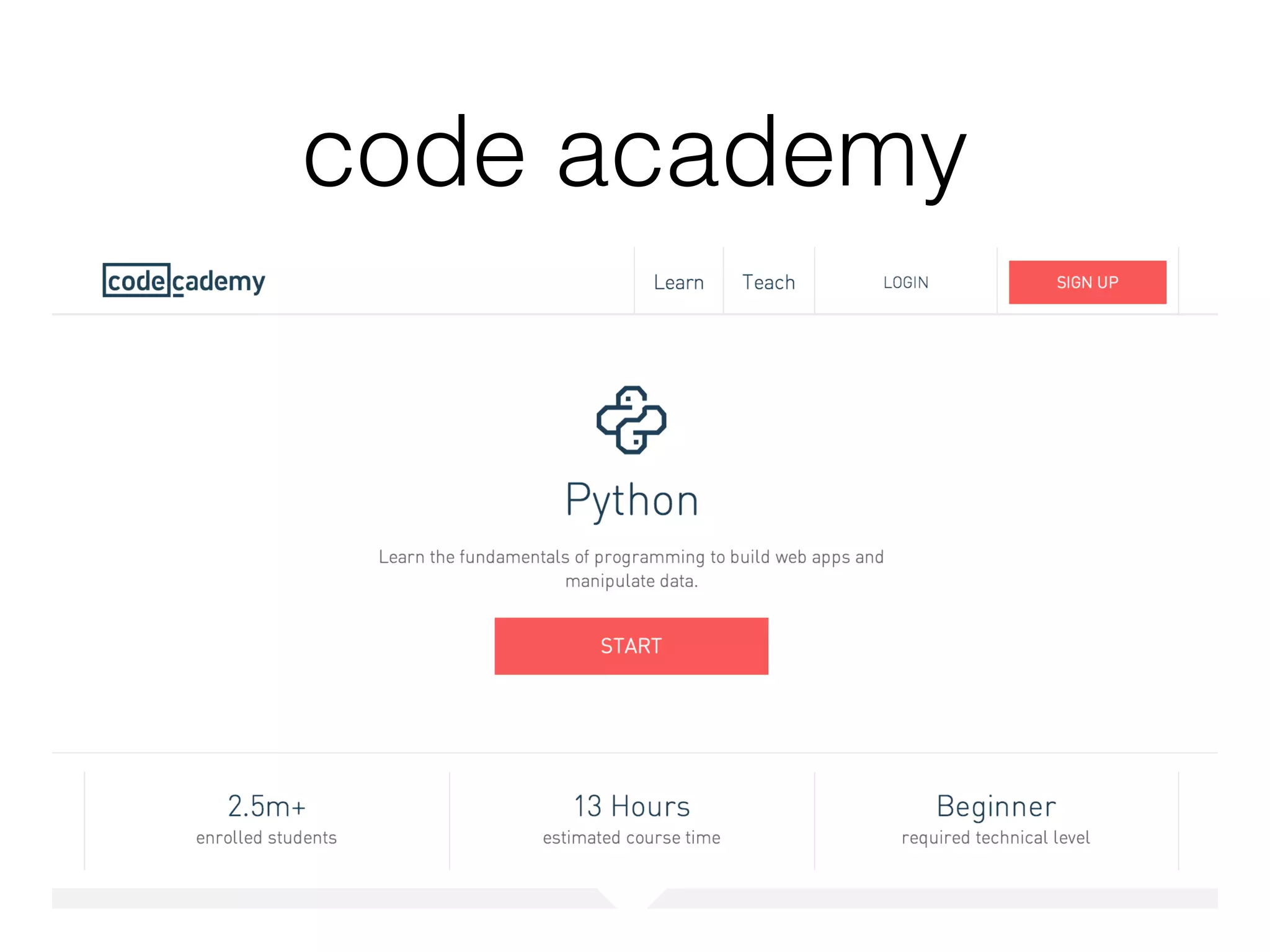 code academy
 