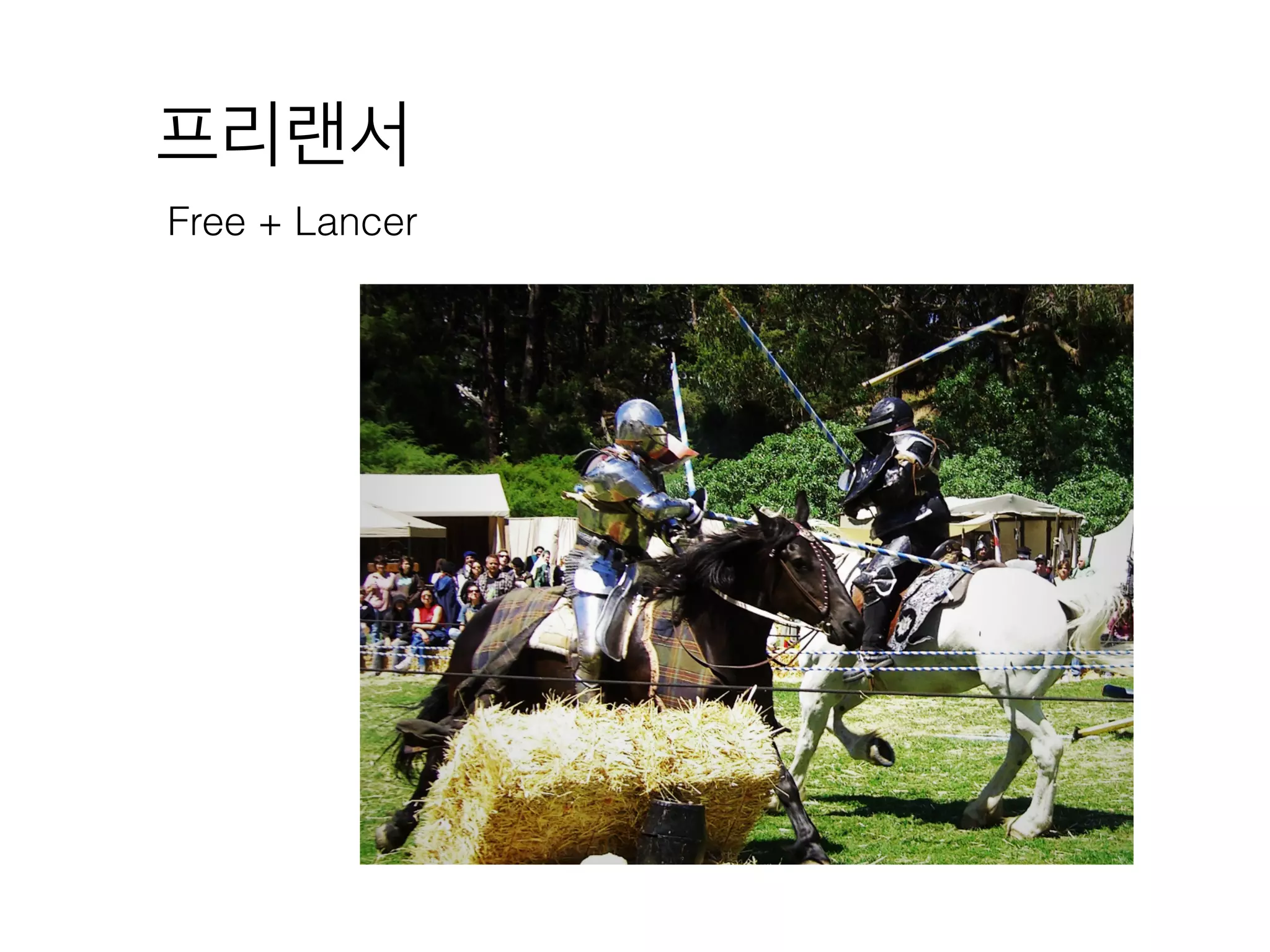 프리랜서
Free + Lancer
 