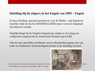 Friedrich Engels: Socialisme van utopie tot wetenschap | PPT