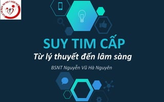 SUY TIM CẤP
Từ lý thuyết đến lâm sàng
BSNT Nguyễn Vũ Hà Nguyên
 