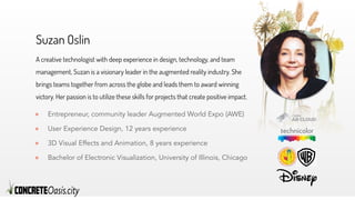 Suzan Oslin
A creative technologist with deep experience in design, technology, and team
management, Suzan is a visionary ...