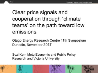 Clear price signals and cooperation through ‘climate teams’ on the path ...