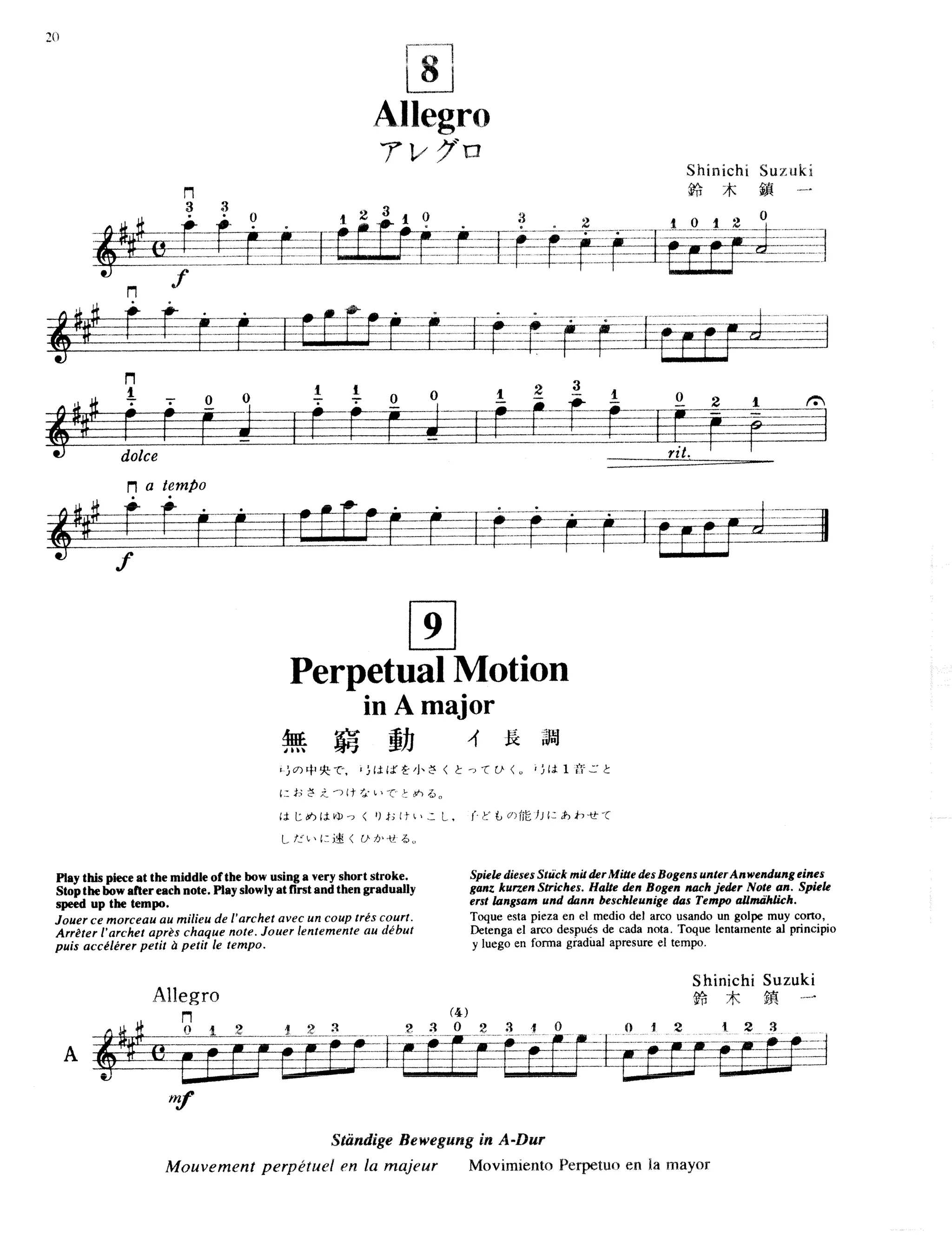 Suzuki metodo de violino - vol. 1-2-3-4-5 | PDF
