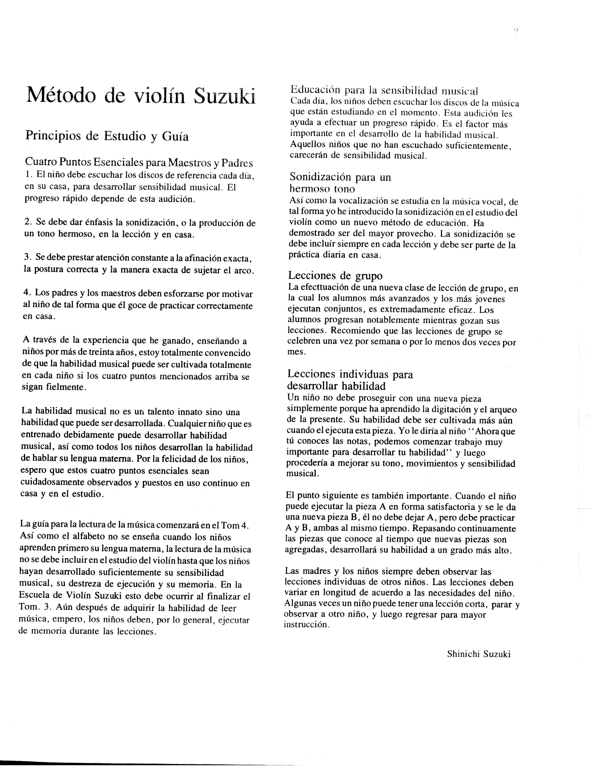 Suzuki metodo de violino - vol. 1-2-3-4-5 | PDF
