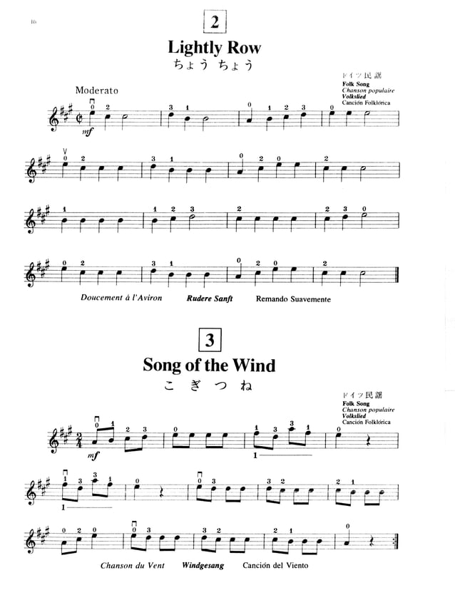 Suzuki metodo de violino - vol. 1-2-3-4-5 | PDF