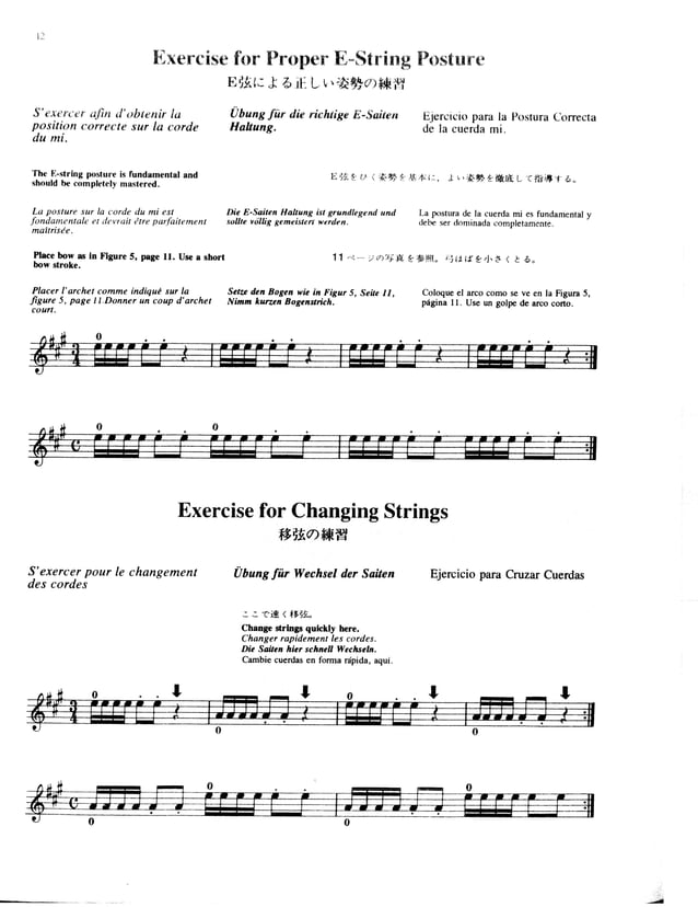 Suzuki metodo de violino - vol. 1-2-3-4-5 | PDF