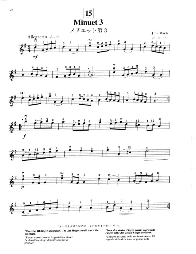 Suzuki metodo de violino - vol. 1-2-3-4-5 | PDF