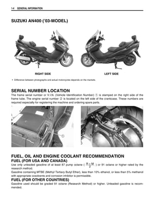 Suzuki burgman 400 2003