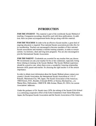 Suzuki cello school vol.1