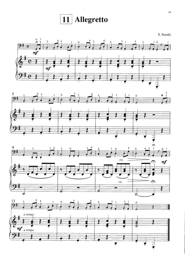 Allegretto Suzuki Violin Piano Accompaniment Allegretto Suzuki Violin Piano Accompaniment