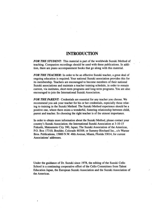 Suzuki Cello School Vol 3 Cello Part Piano Accompaniment