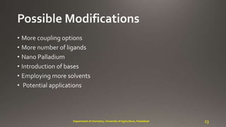 13Department of chemistry, University of Agriculture, Faisalabad
 