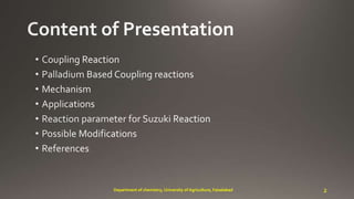 2Department of chemistry, University of Agriculture, Faisalabad
 