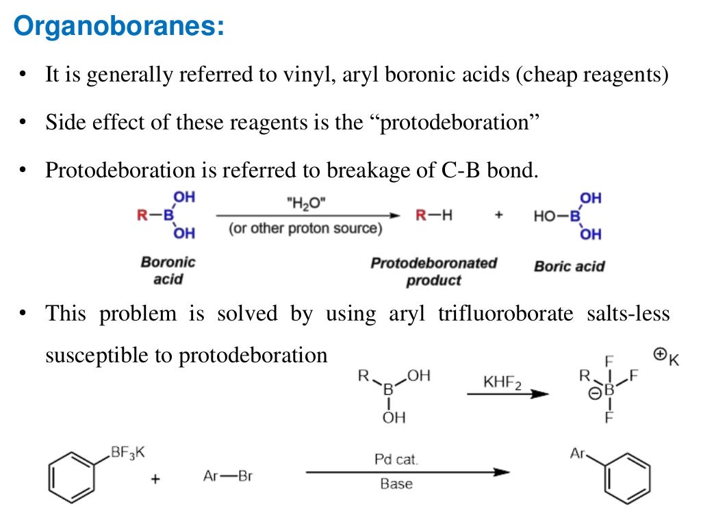 Suzuki cross coupling reaction