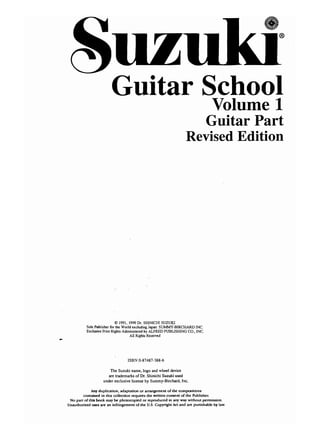 Suzuki guitar vol.1