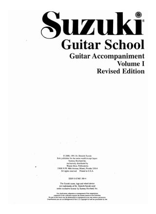 Suzuki guitar vol 1