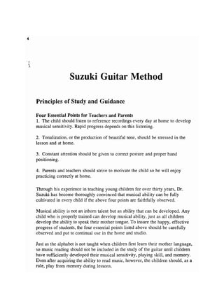 Suzuki guitar vol 1