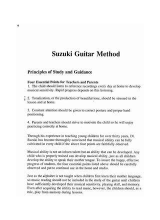 Suzuki guitar vol 1
